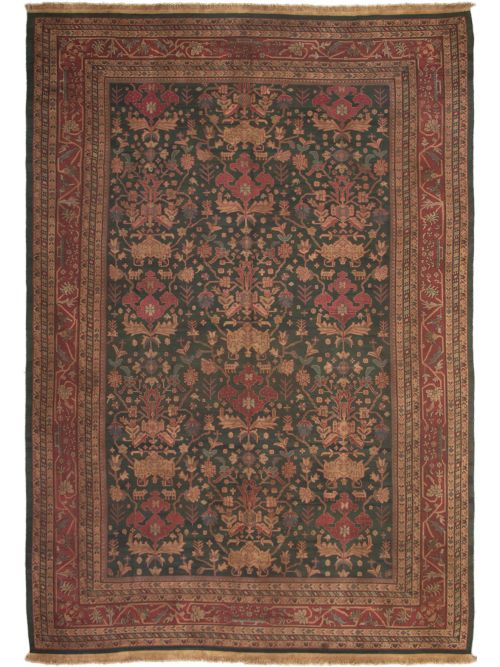 Chinese Dynasty 11'6" x 17'6" Flat-Weave Wool Tapestry Kilim 