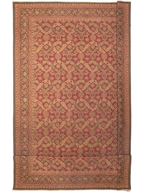 Chinese Dynasty 14'0" x 25'0" Flat-Weave Wool Tapestry Kilim 