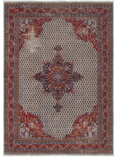 Indian Color transition 8'0" x 11'2" Hand-knotted Wool Rug 