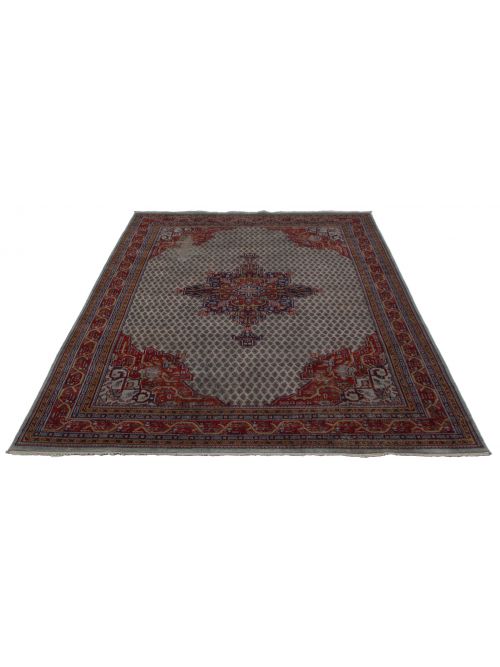 Indian Color transition 8'0" x 11'2" Hand-knotted Wool Rug 
