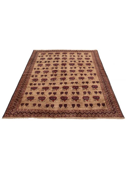 Afghan Rare War 6'8" x 9'7" Hand-knotted Wool Rug 