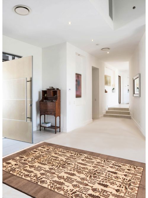 Persian Style 6'8" x 10'2" Hand-knotted Wool Rug 