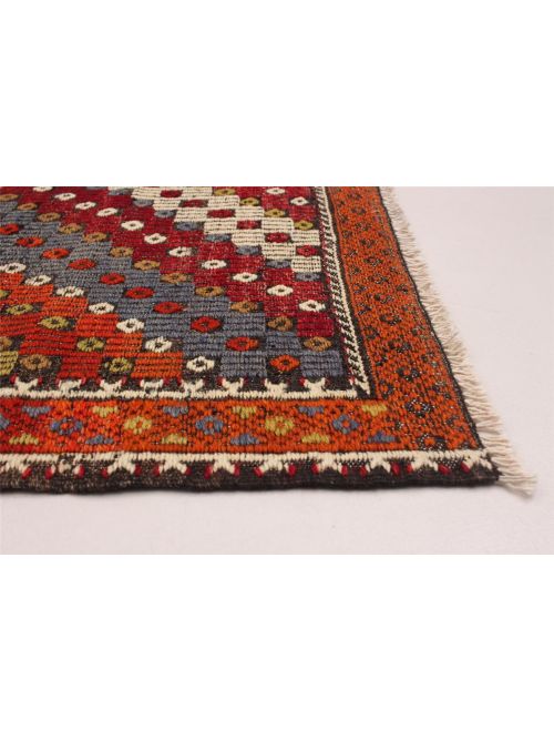 Turkish Yoruk 6'1" x 10'3" Flat-Weave Wool Tapestry Kilim 