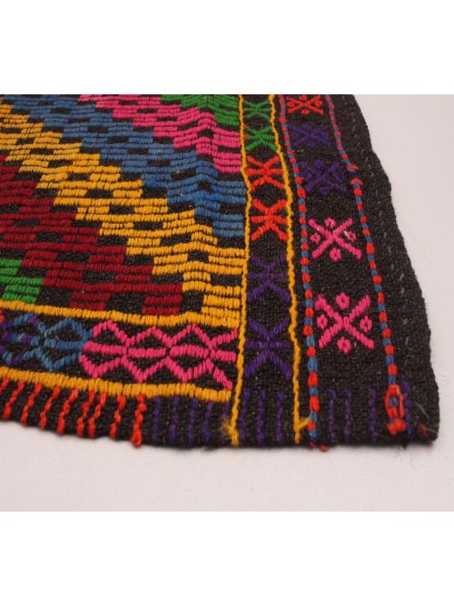 Turkish Yoruk 6'5" x 9'2" Flat-Weave Wool Tapestry Kilim 