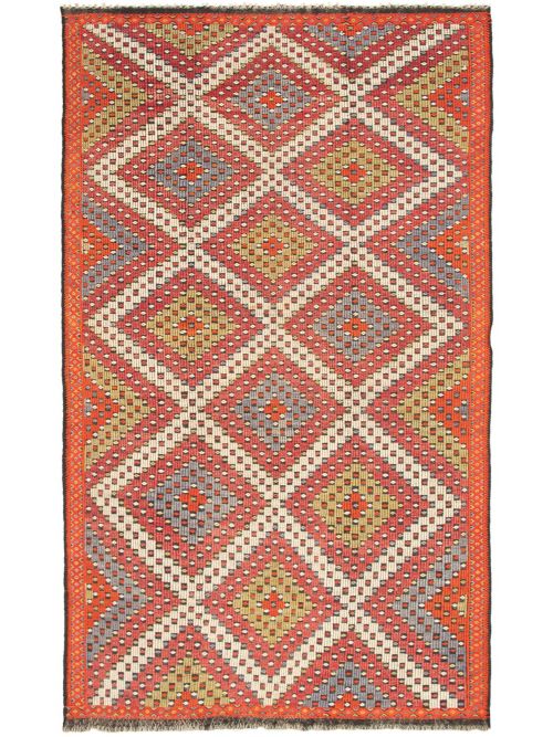 Turkish Yoruk 6'6" x 12'0" Flat-Weave Wool Tapestry Kilim 