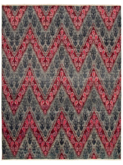 Indian Shalimar 8'0" x 10'1" Hand-knotted Wool Rug 