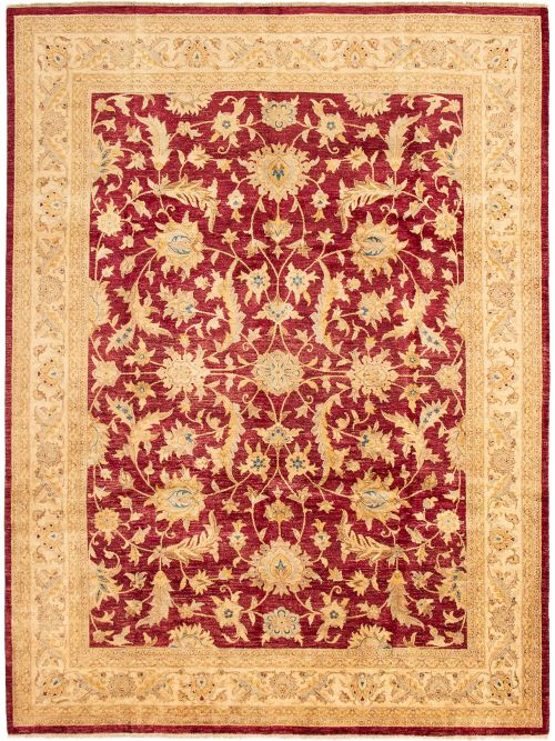 Indian Chobi Twisted 9'2" x 12'4" Hand-knotted Wool Rug 