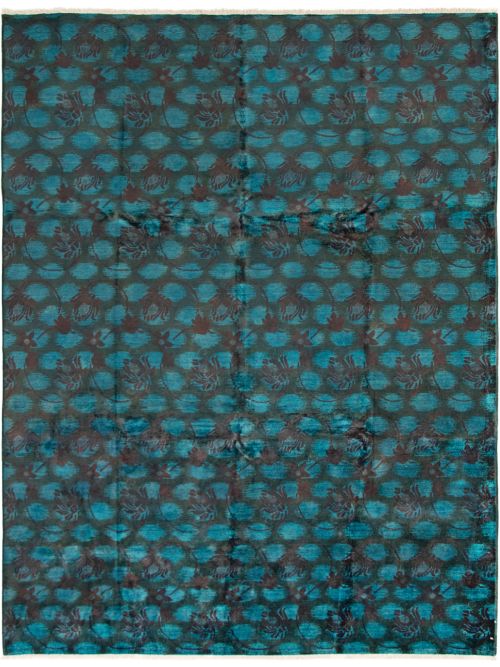 Indian Vibrance 8'11" x 11'8" Hand-knotted Wool Rug 