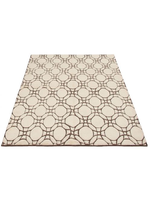 Indian Arlequin 6'0" x 9'0" Hand-knotted Wool Rug 