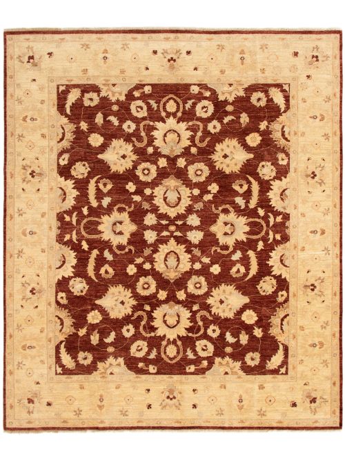 Afghan Chobi Finest 8'0" x 9'4" Hand-knotted Wool Rug 