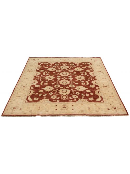 Afghan Chobi Finest 8'0" x 9'4" Hand-knotted Wool Rug 