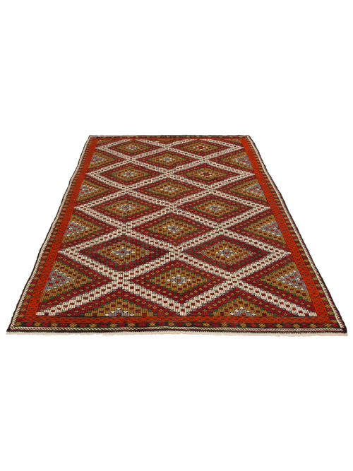 Turkish Yoruk 6'0" x 10'10" Flat-Weave Wool Tapestry Kilim 