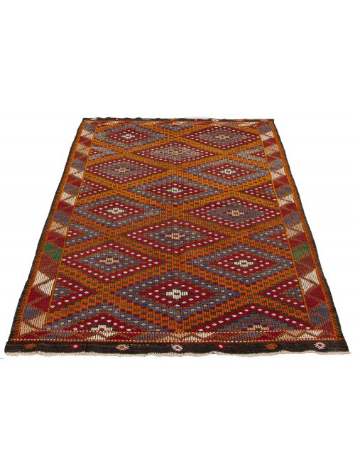 Turkish Yoruk 6'1" x 11'7" Flat-Weave Wool Tapestry Kilim 