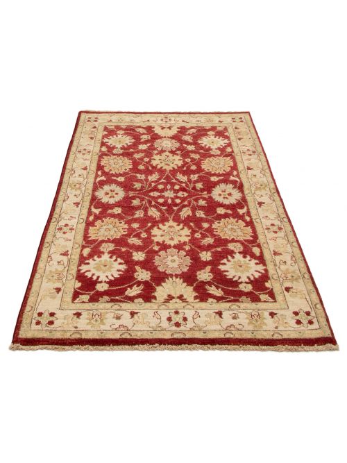 Afghan Chobi Finest 4'1" x 6'2" Hand-knotted Wool Rug 