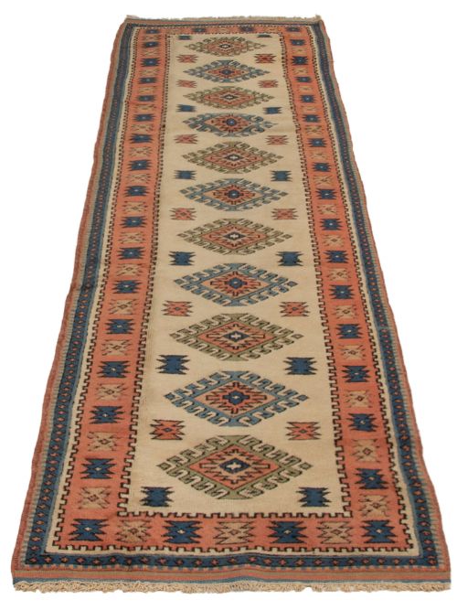 Turkish Antique Shiravan 3'6" x 12'8" Hand-knotted Wool Rug 