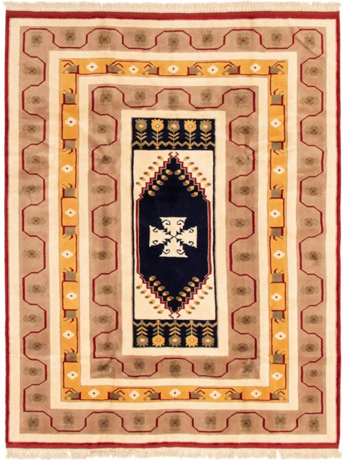 Turkish Antique Shiravan 6'9" x 8'4" Hand-knotted Wool Rug 