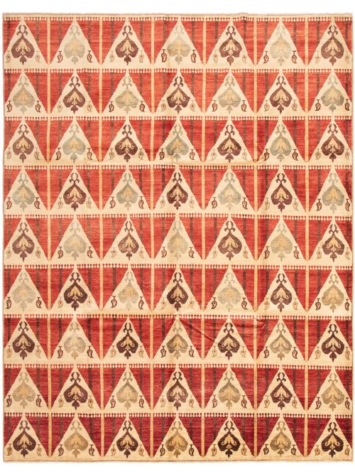 Afghan Finest Ziegler Chobi 10'1" x 12'10" Hand-knotted Wool Rug 