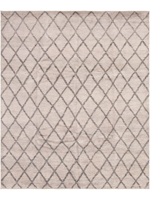 Indian Arlequin 8'4" x 10'0" Hand-knotted Wool Rug 