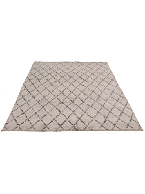 Indian Arlequin 8'4" x 10'0" Hand-knotted Wool Rug 