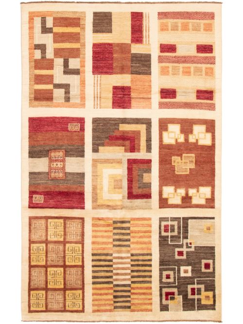 Afghan Finest Ziegler Chobi 6'7" x 10'5" Hand-knotted Wool Rug 
