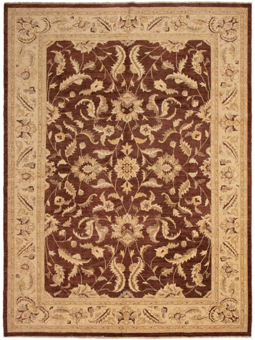 Pakistani Peshawar Oushak 10'2" x 13'7" Hand-knotted Wool Rug 
