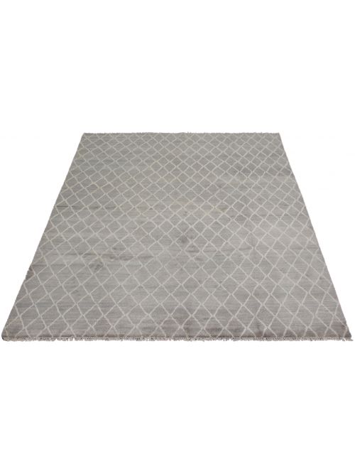 Indian Arlequin 9'2" x 11'10" Hand-knotted Wool Rug 