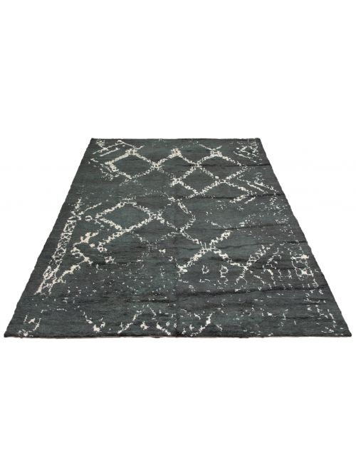 Indian Arlequin 10'5" x 14'2" Hand-knotted Viscose, Wool Rug 