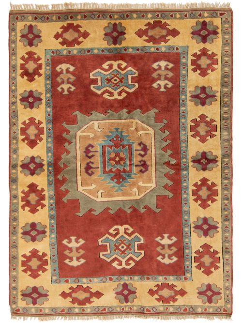 Turkish Melis 5'5" x 7'6" Hand-knotted Wool Rug 