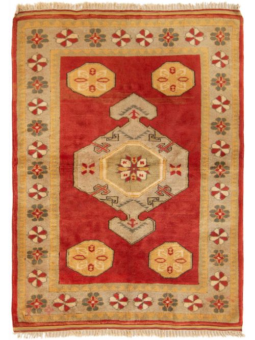 Turkish Melis 5'3" x 7'7" Hand-knotted Wool Rug 