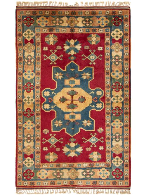 Turkish Melis 5'1" x 8'2" Hand-knotted Wool Rug 