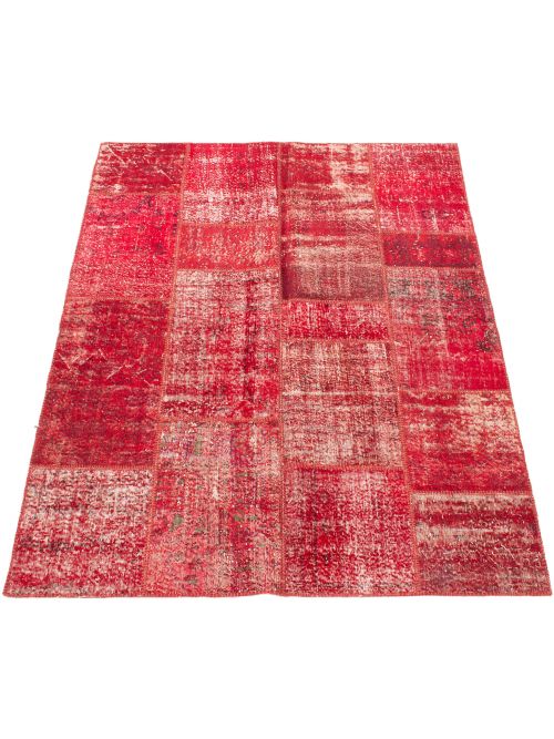 Turkish Color Transition Patchwork 6'1" x 8'2" Hand-knotted Wool Rug 