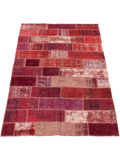 Turkish Color Transition Patchwork 5'4" x 8'1" Hand-knotted Wool Rug 