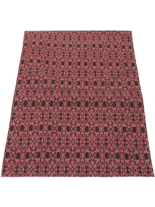 Indian Collage 4'8" x 6'9" Handmade Chenille Rug 