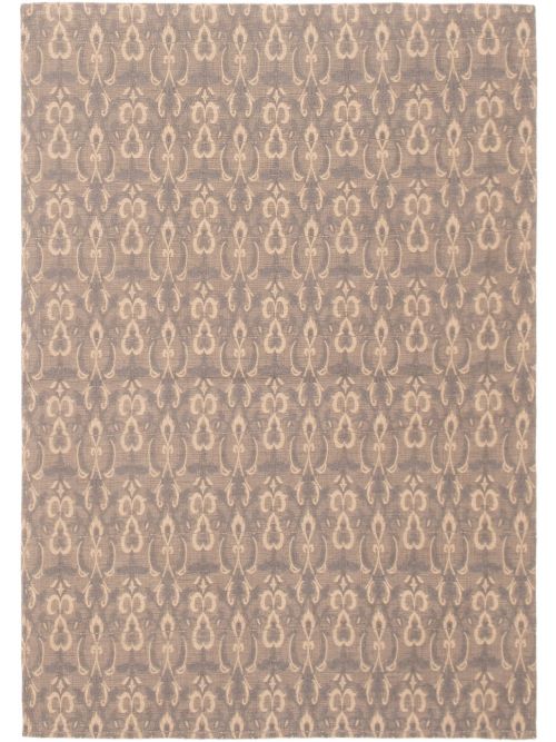 Indian Collage 4'7" x 6'7" Handmade Chenille Rug 