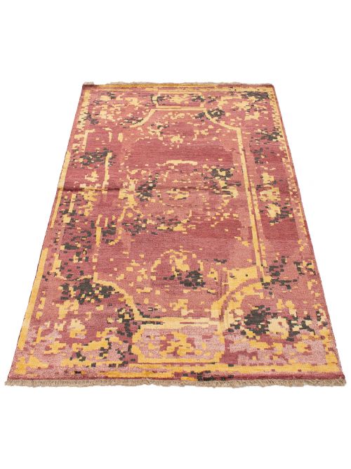Indian Jules Oushak 5'6" x 7'5" Hand-knotted Silk Rug 