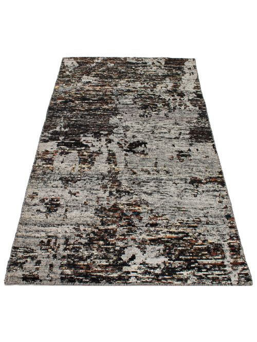 Indian Sari Silk 5'5" x 7'9" Hand-knotted Silk Rug 