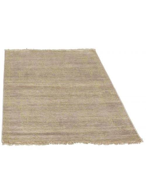 Indian Jules Oushak 4'8" x 6'8" Hand-knotted Silk Rug 
