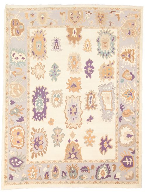 Turkish Anatolian Authentic 9'2" x 11'10" Hand-knotted Wool Rug 