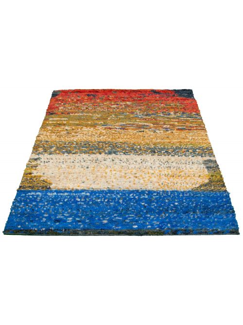 Pakistani Abstract Lahore Legacy 5'2" x 7'10" Hand-knotted Wool Rug 
