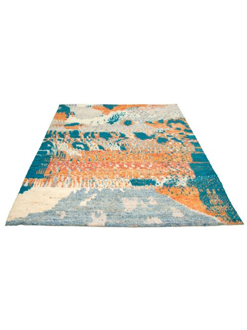 Pakistani Abstract Lahore Legacy 8'5" x 11'10" Hand-knotted Wool Rug 