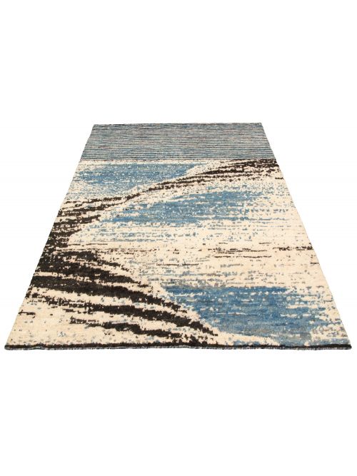 Pakistani Abstract Lahore Legacy 5'10" x 9'7" Hand-knotted Wool Rug 