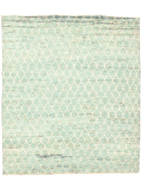 Pakistani Abstract Lahore Legacy 8'4" x 9'5" Hand-knotted Wool Rug 