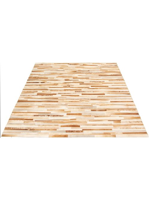 Argentina Cowhide Patchwork 7'11" x 9'11" Handmade Leather Rug 