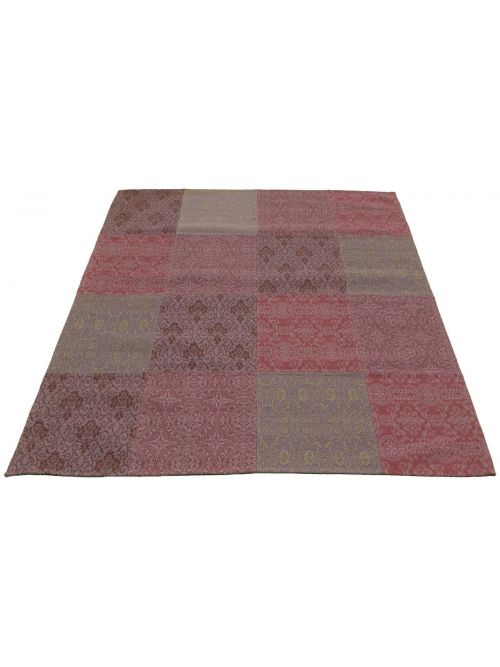 Indian Collage 5'5" x 7'5" Handmade Chenille Rug 