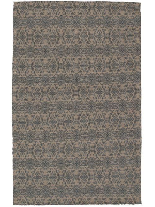 Indian Collage 5'4" x 7'6" Handmade Chenille Rug 