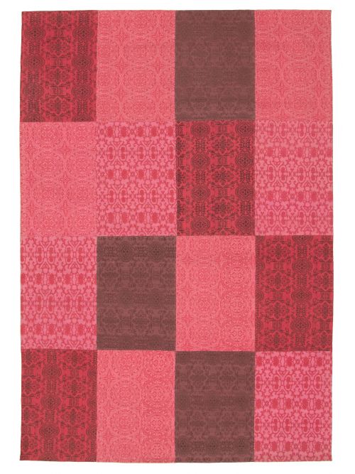 Indian Collage 6'7" x 9'9" Handmade Chenille Rug 