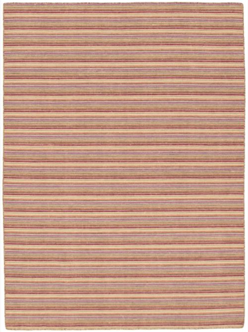 Indian Manhattan 5'0" x 7'0" Flat-Weave Wool Kilim 
