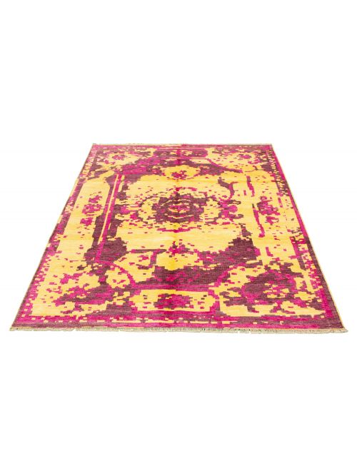 Indian Jules Oushak 7'1" x 9'11" Hand-knotted Silk Rug 