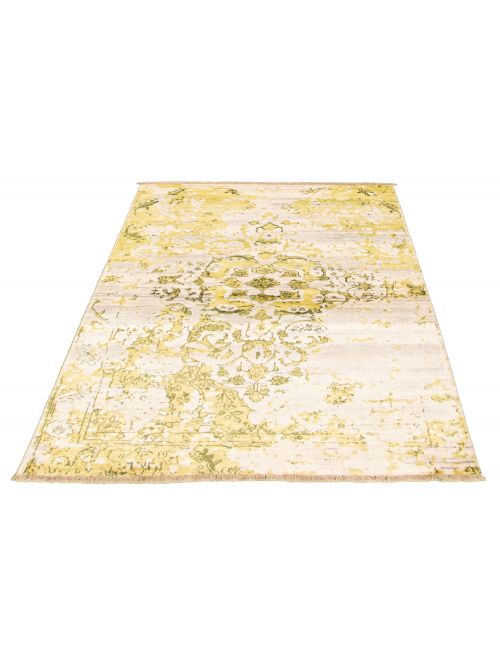 Indian Jules Oushak 4'6" x 6'5" Hand-knotted Silk Rug 