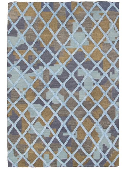 Indian Cambridge 5'3" x 7'11" Flat-Weave Wool Kilim 